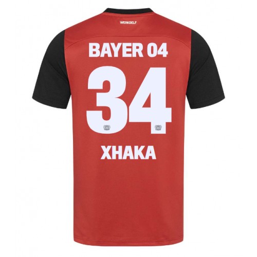 Fotbalové Dres Bayer Leverkusen Granit Xhaka #34 Domácí 2024-25 Krátký Rukáv